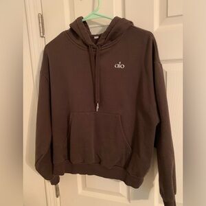 Alo accolade brown hoodie